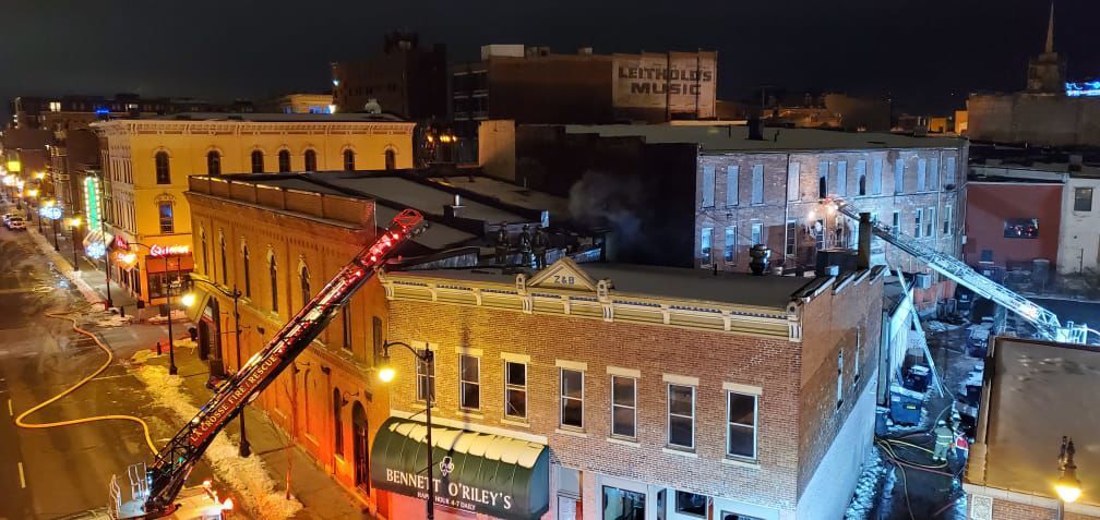 Downtown fire
